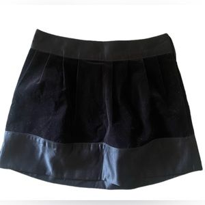 erin fetherston for target velvet mini bubble skirt sz 1 / small with pockets
